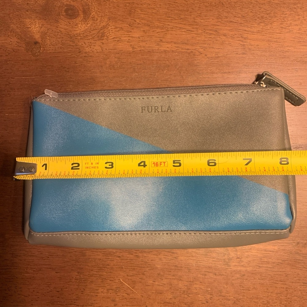 Furla Men's Toiletry Bag in Gray and Blue